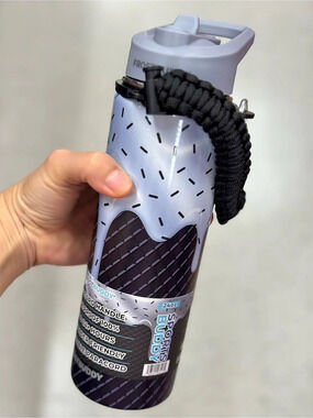 Frost Buddy Insulated Water Bottle Purple & Black NWT